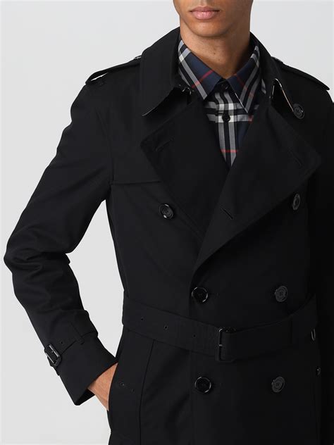 imperméable burberry homme noir|Trenchs pour homme .